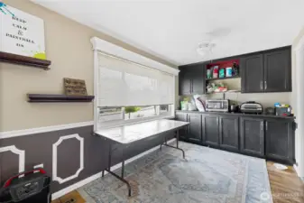 Dining, built in cabinets