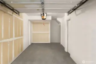 Large attached garage