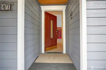 Nice covered entry way!