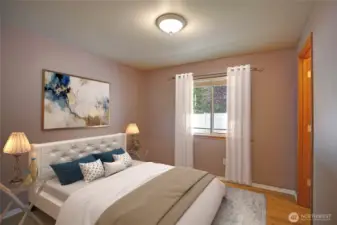 Spacious guest bedroom #2  w/walk in closet! VIRTUALLY STAGED!