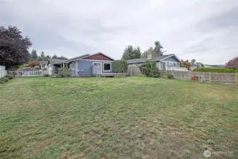 Spacious yard has room for play equipment, fire pit, & more!