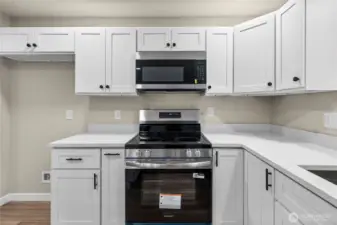 Room for a large refridgerator