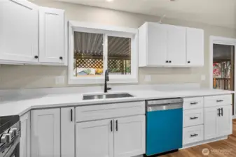 New dishwasher, sink and faucet