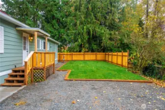 Driveway and back door