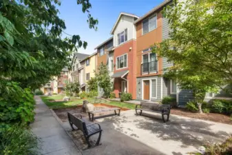 Courtyard located just outside your front door.