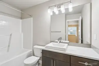 Upstairs Hallway Bathroom off Bedroom 1 & 2