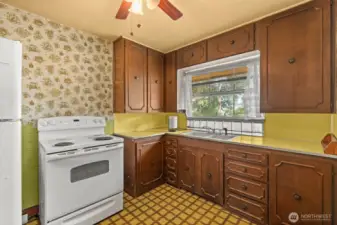 Original Wood Cabinets