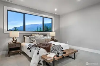 Upstairs 2nd primary bedroom surrounded by nature.