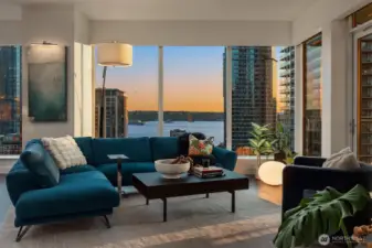 V-Kool 70% film applied to West windows which reduced heat by 5-10 degrees in the summer!