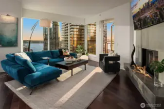 Automatic blinds throughout