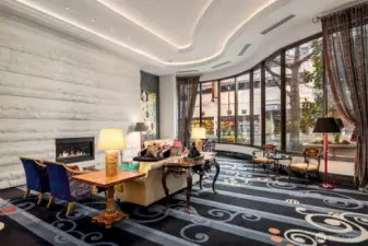 Living at Escala means enjoying access to a suite of unmatched amenities, including 24-hour concierge service, a state-of-the-art fitness center with resistance lap pools, yoga studio, hot tub, and steam rooms. Residents can also take advantage of the private spa treatment rooms, a theater with seating for up to 20 guests, a temperature-controlled wine cave with private dining, a professional-grade kitchen and entertaining space, and a covered terrace with outdoor fireplace and BBQs.