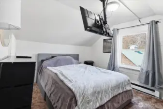 Upstairs Primary Bedroom. Undisturbed quiet time.