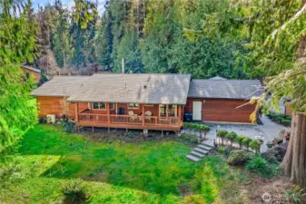 Back view of the home.