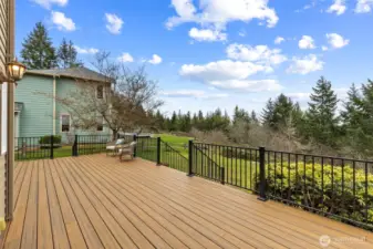 Expansive composite deck. Great for Summer BBQ's & entertaining all your guests!