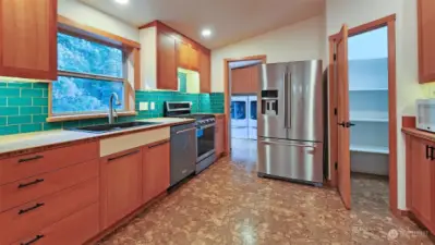 Kitchen looking to Laundry/Mud Room