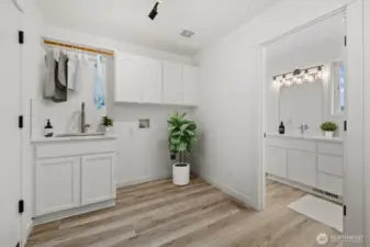 Laundry - Some furniture rendered in this photo