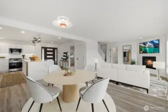 Dining Area - Some furniture rendered in this photo