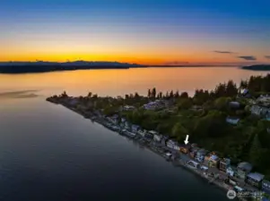 Welcome to Three Tree Point's beach lifestyle with its iconic 172nd street blending Southern California flavors to Pacific Northwest glowing sunsets.