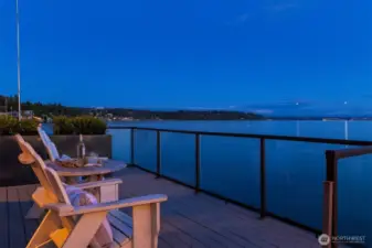 Enjoy the endless views with friends sipping chilled rose.