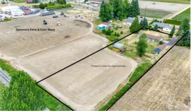 Property lines are approximate. 1.57 acres.