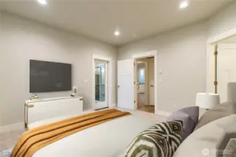 Digitally Staged bedroom - for sample look only