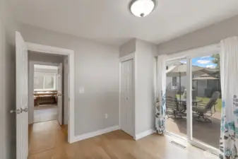 Another view of the 2nd downstairs bedroom.