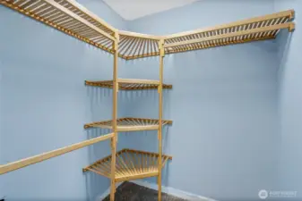 Primary walk in closet