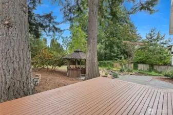 Newly repainted deck