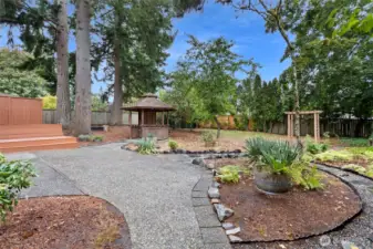 excellent outdoor entertaining space with gazebo