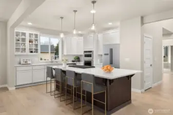 Home is under construction. Photos of a previously built home with similar finishes that are virtually staged. Builder reserves the right to make changes to plans & specifications without notice. Features vary by plan. Buyer to verify square footage.