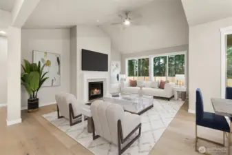 Home is under construction. Photos of a previously built home with similar finishes that are virtually staged. Builder reserves the right to make changes to plans & specifications without notice. Features vary by plan. Buyer to verify square footage.
