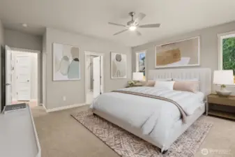 Home is under construction. Photos of a previously built home with similar finishes that are virtually staged. Builder reserves the right to make changes to plans & specifications without notice. Features vary by plan. Buyer to verify square footage.