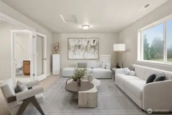 Home is under construction. Photos of a previously built home with similar finishes that are virtually staged. Builder reserves the right to make changes to plans & specifications without notice. Features vary by plan. Buyer to verify square footage.