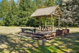 Covered veranda for entertaining