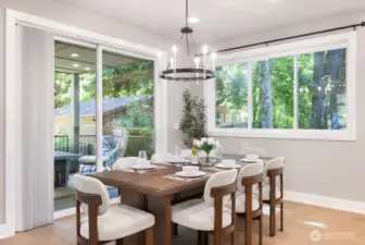 Covered deck off dining room