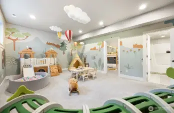 Lower lever living area