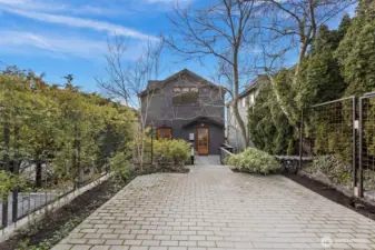 Alley access to 3 off street parking spaces