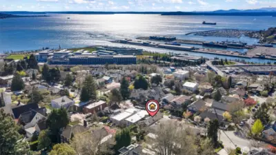 Drone shots of Elliot Bay
