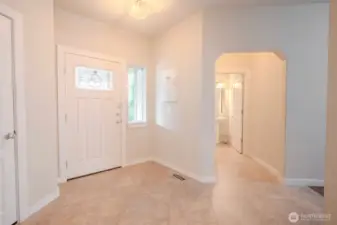 Entry looking back at door