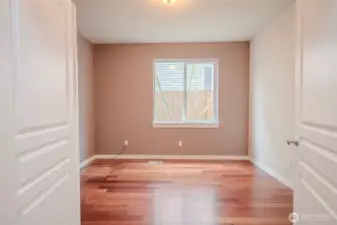 French door entry to office