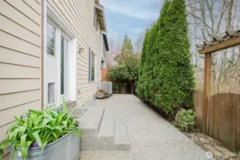 Back patio Greenbelt