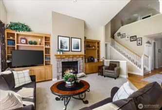 Spacious living room with abundant natural light and a comfortable flow