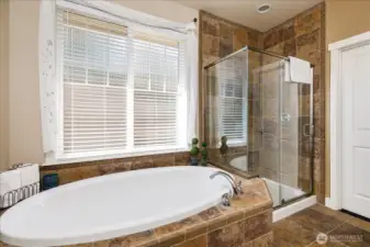Primary bath sunken tub