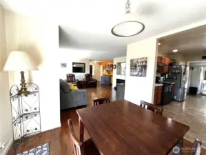 Open Concept from Living to Dining and to Kitchen