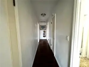 Hallway to 3 Bedrooms on Main Floor