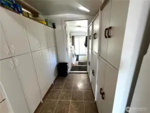 Storage Cabinets In-Between Kitchen and Laundry