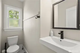 Half bath on Main floor