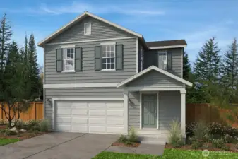 Rendering of Elevation A with color scheme C