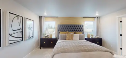 Photo is of a model home in another KB Home location; options and colors may vary based on your selections. Depictions of home, layout, location or other features/options, colors and color scheme, materials, fixtures, etc. are for showing purposes only and may not be included in the purchase price and availability may vary.