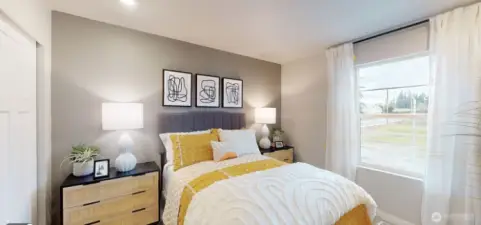 Photo is of a model home in another KB Home location; options and colors may vary based on your selections. Depictions of home, layout, location or other features/options, colors and color scheme, materials, fixtures, etc. are for showing purposes only and may not be included in the purchase price and availability may vary.